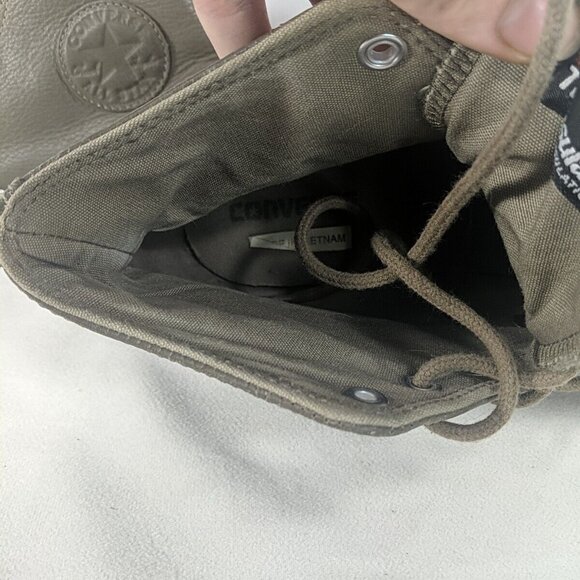 Converse Brown Leather High Top Sneakers Shoes Mens 10.5 10040000C Thinsulate - Picture 10 of 14